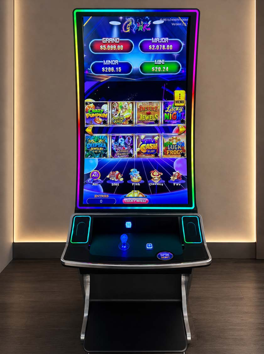 Crazy Link Vertical cabinet with colorful lobby screen