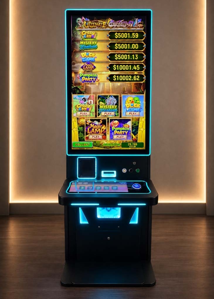 5-in-1 skill game cabinet, Package A configuration